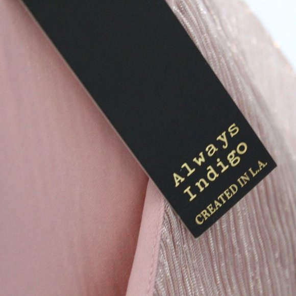 NWT Always Indigo Metallic Overlay Cape Poncho Top Pink Women's Size 3X H12279 - Picture 9 of 10